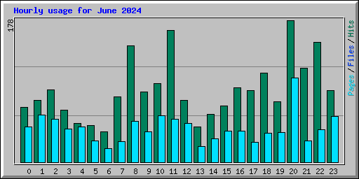 Hourly usage for June 2024